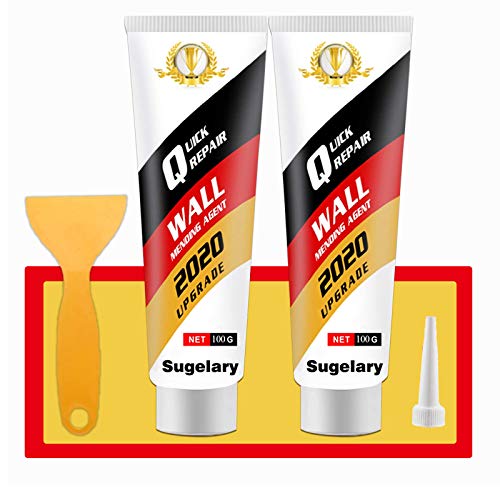 Drywall Patch Repair Kit with Scraper, Wall Spackle Repair Paste, Wall Mending Agent Quick and Easy Solution to Fill the Holes for Home Wall, Plaster Dent Repair and Wood Scratch Repair - color: 2 Pack