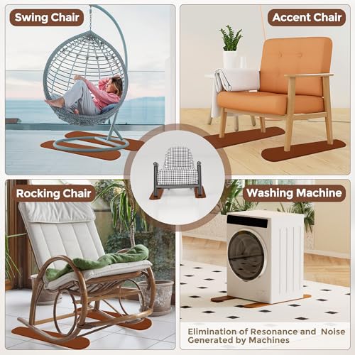 4 Pack Premium Non Slip Furniture Rail Pads for Hardwood Floors, 30in Rubber Recliner Chair Floor Protectors, Anti Slip Furniture Grippers Recliner Pads to Keep Furniture from Sliding on Floor Brown - size: 4 Pcs Rail-Brown