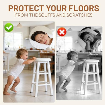 48 PCS Felt Furniture Pads, 1-inch Square Brown Chair Felt Pads, Felt Pads for Furniture Feet to Protect The Floor from Scratches,Reduce Noise (Brown) - size: Square 48PCS-Brown