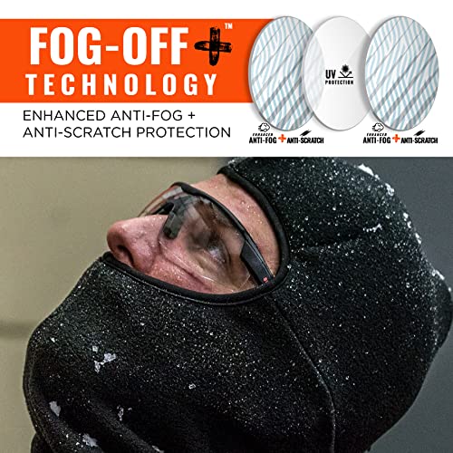 Ergodyne Skullerz SKOLL Anti Scratch Safety Glasses, Anti-Fog, ANSI z87.1 - color: Clear Lens