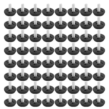 1/4-20 Stainless Steel Adjustable Furniture Feet Screw in Chair Levelers Feet for Furniture Glide Leveling for Table Chair Cabinet Legs (64) - color: 64