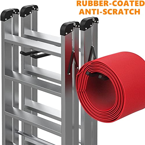 TORACK 4 Pack Garage Storage System Hooks, Heavy Duty Wall Mount Tool Organizer, Chair Hanger Garage Storage Utility Hooks for Car Tires, Ladders, Chairs, Strollers, Power Tools, Garden Tools - size: 4-pack 12.4" Heavy Hooks