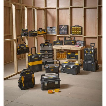 Stanley STST1-75515 Toolbox "Essential" with metal latches, Black/Yellow