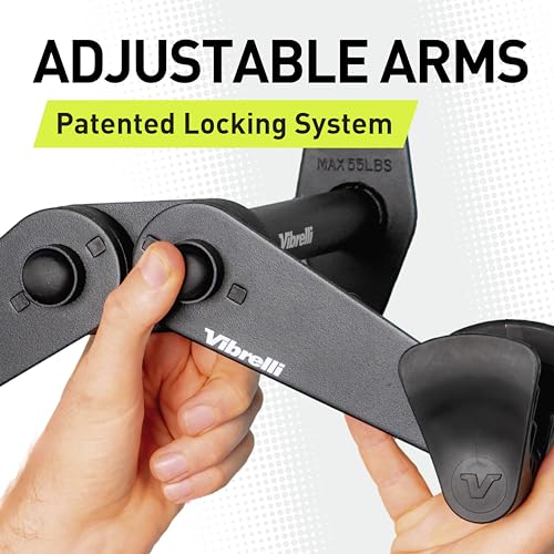 Vibrelli Bike Wall Mount - Horizontal Storage Rack for Hanging Bicycles in Garage - Adjustable Bike Hanger, Holder - Wall Bike Rack Hooks for Bicycle - size: 1 PACK