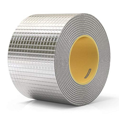 LLPT Aluminum Butyl Tape Butyl 4 Inch x 16.5 Feet Waterproof Leak Sealing Tape for Metal Roof Flashing RV Roof Patching Window Gutter Leak Repair (AB436) - size: 4" x 16.5 Ft