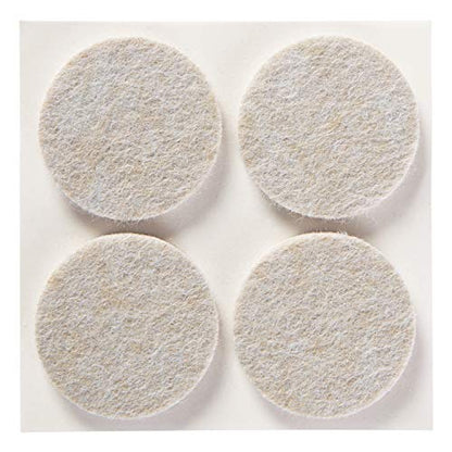 Scotch Felt Pads 12 PCS Beige, Felt Furniture Pads for Protecting Hardwood Floors, 1.5" inch Round, Easy-to-apply, Self-Stick design, Reliable protection from nicks, dents and scratches (SP803-NA) - size: 1.5" Round