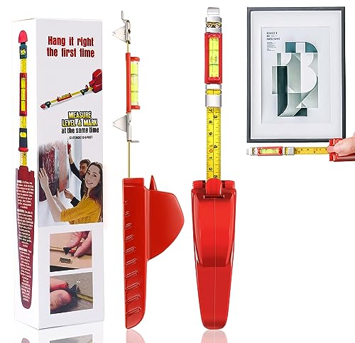 All in One Picture Hanging Tool Kit with Level, Portable Picture Leveling, Picture Hanging Level for Hang Pictures, Mirrors, TVs - style: 10MM