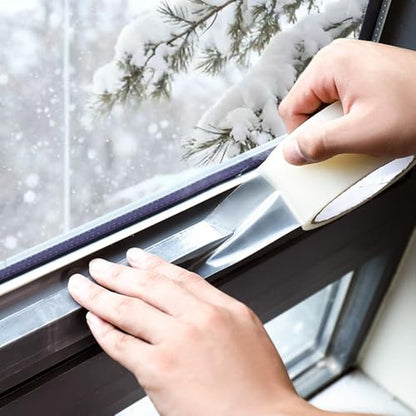 MRPAPA 2 Inch x 90 FT Window Sealing Tape,Airtight Insulation Tape that Blocks Drafts Residue-Free Clear Weather Stripping Windproof for Window/Door/Car (2)