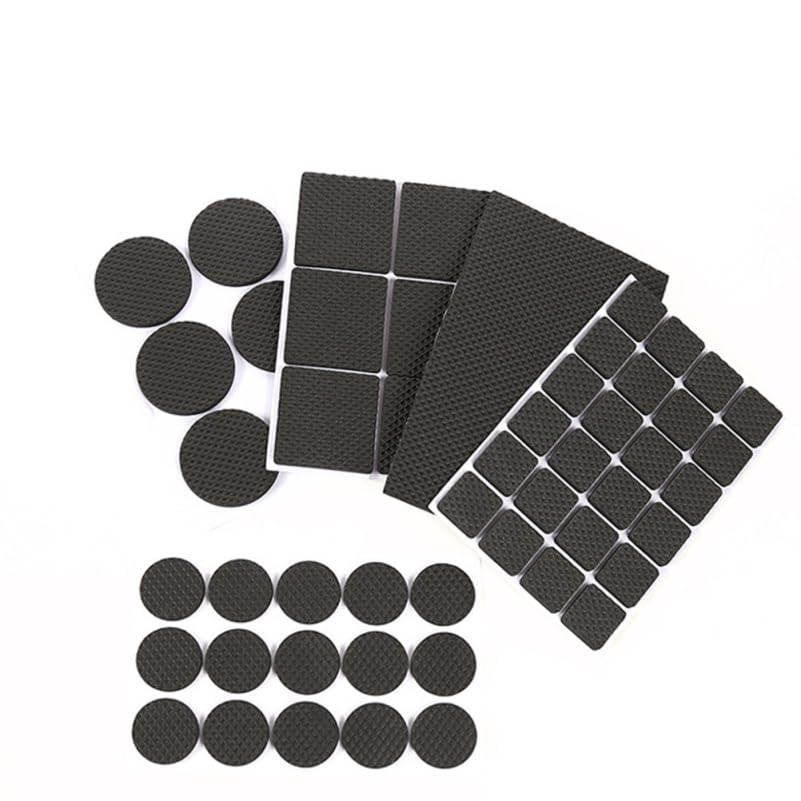 Garneck 48pcs Non Slip Furniture Pads Felt Furniture Sliders for Carpet Floor Protector Pads for Chairs Tables Self-Adhesive