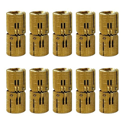 10Pcs Brass Barrel Hinges, Invisible Cabinet Furniture Hinges with 180 Degree Opening Angle, Hidden Box Hinges for DIY Jewelry Box Hand Craft (M14x31mm) - color: M14x31mm
