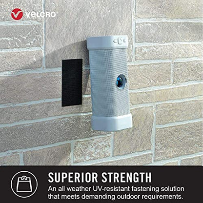 VELCRO Brand Extreme Outdoor Mounting Tape, 20Ft x 1 in,Holds 15 lbs, Strong Heavy Duty Stick on Adhesive, Mount on Brick,Concrete for Hanging,30702,(Pack of 12) - size: 20 feet x 1 inch (Pack of 12)