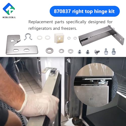 870837 Right Side Top Door Hinge Cartridge Kit Compatible with True QA TSSU TUC TWT Units