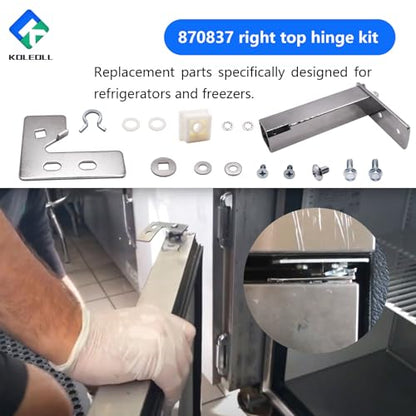 870837 Right Side Top Door Hinge Cartridge Kit Compatible with True QA TSSU TUC TWT Units