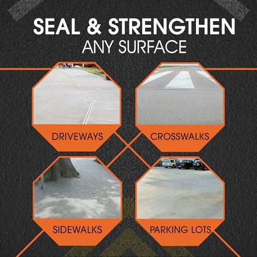 Roklin Systems, Inc. - PolyFlex DS Concrete Crack Filler, Quick-Drying Asphalt Crack Sealer, Floor/Wall Repair Patch Kit Essential, 21 Ounces, Black - color: Black, size: 21 Ounce
