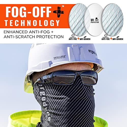 Ergodyne Skullerz ODIN Anti Scratch Safety Glasses, Anti-Fog, ANSI z87.1 - color: Smoke Lens