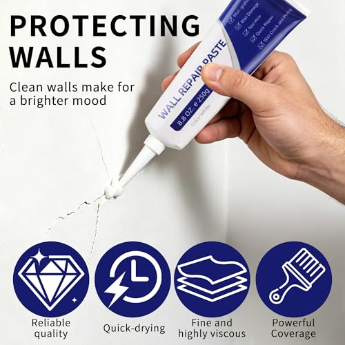 Drywall Repair Kit with Scraper, 2026 New Wall Mending Agent for Holes, Cracks, Small Damage, Quick Easy Solution for Home Wall Efficient Patch Repair (3 pcs) - color: 3 pcs