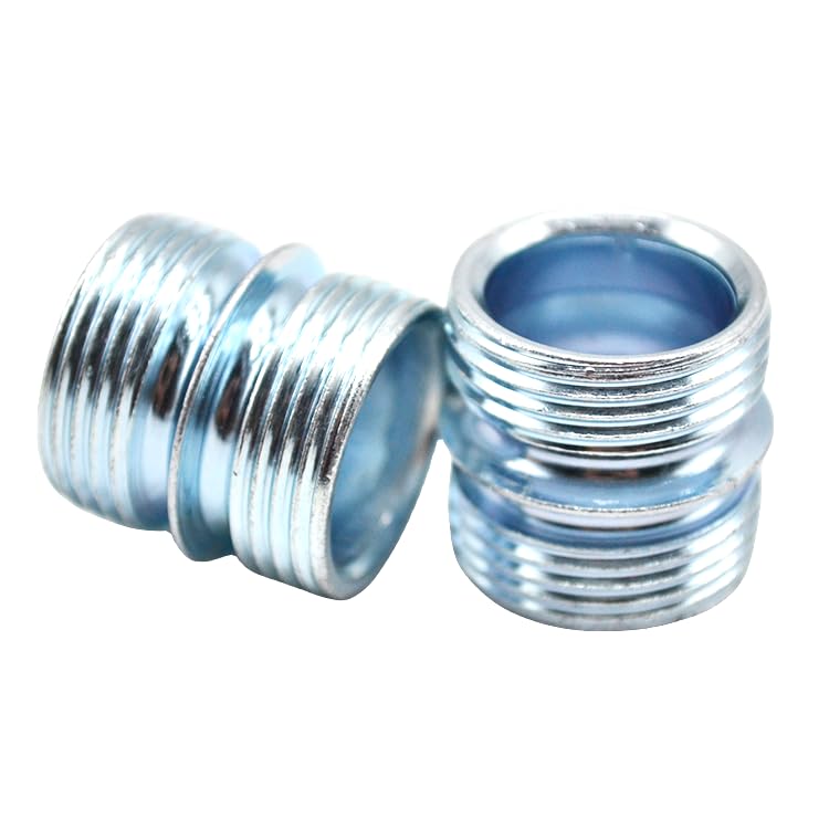 4 Pack 1 Inch/25.4mm Diameter Wire Shelving Post Coupler Connector for 0.047"/1.2mm Thickness Coarse Thread Storage Shelves Metal Rack Pole, Shelf Unit Post Extension Kit, Connection Nuts Replacement - style: Post Connector 4 Pack