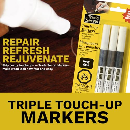 Trio Touch-Up Furniture Repair Markers (Grey Trends), Covers Nicks and Scratches, Floors, Cabinets, Tables - color: Grey