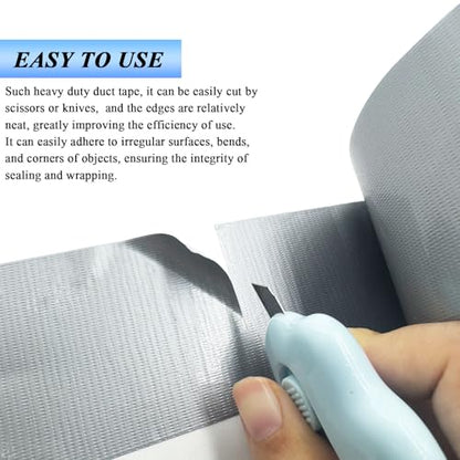 3pcs Duct Tape Heavy Duty Waterproof, Premium Sliver/Grey Strong Adhesive Flex Seal Duct Tape Bulk for Ductwork Repair, Carpet Tape, Dryer Vent, HVAC (65 FT*2 Inch*190μm,70Mesh) Indoor Outdoor Hose - size: 3 Rolls, 2" x 21 Yds
