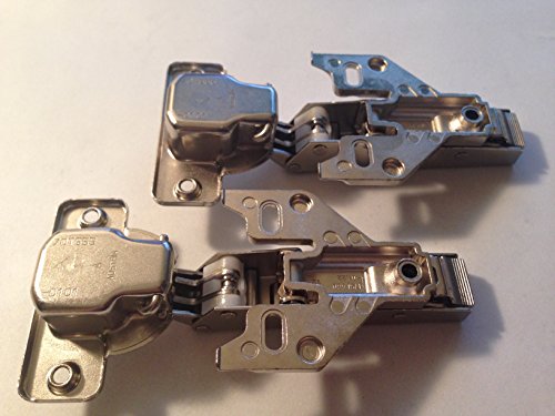 2 Blum 120 Degree Clip On Hinge With Face Frame Adapter - NEW