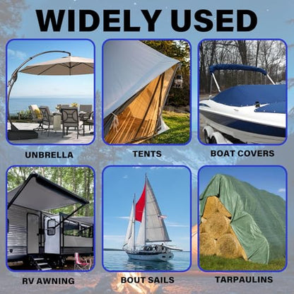 RV Awning Repair Tape - 3" x 33FT Heavy Duty Waterproof, UV Proof Tear Repair Patch Kit for Tent, Canvas, Boat Covers, Sail