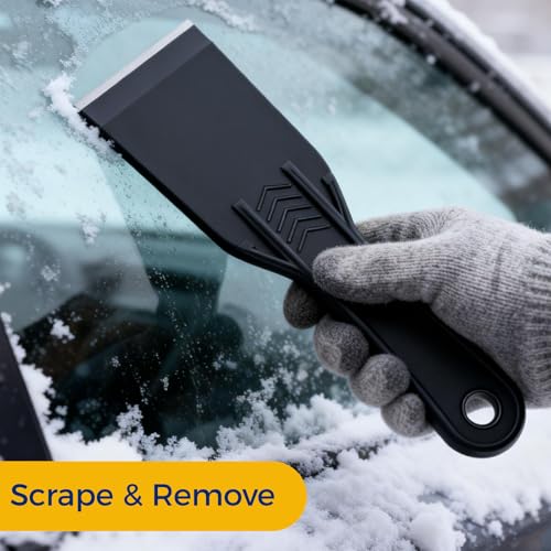 2 Inch Plastic Putty Knives Set, 6Pcs Plastic Putty Filler Knife & Scrapers Tool Non Scratch, Spackle Knife Scraper Tool for Wall Repair, Wallpaper Paint Removal