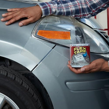 Flex Tape, Original Thick Flexible Rubberized Waterproof Tape - Seal and Patch Leaks, Works Underwater, Indoor Outdoor - Home RV Roof Plumbing and Pool Repairs, Gray, 12 in x 10 ft, Pack of 1