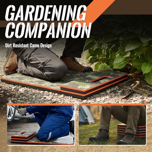Foldable EVA Utility Mat with Handle, Heavy Duty Mechanic Mat for Kneeling, Workouts, Garages, Gardening, Camping, Picnics, Outdoor Adventures and Home Gyms-Camouflage - color: camouflage