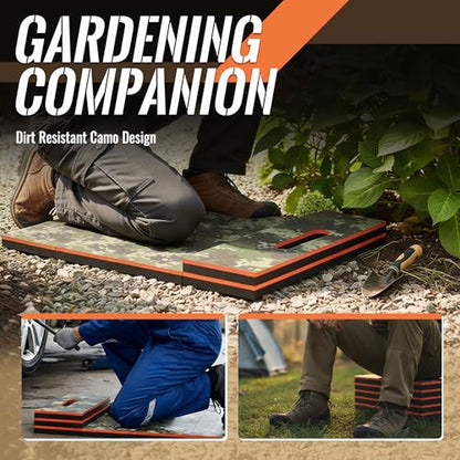 Foldable EVA Utility Mat with Handle, Heavy Duty Mechanic Mat for Kneeling, Workouts, Garages, Gardening, Camping, Picnics, Outdoor Adventures and Home Gyms-Camouflage - color: camouflage