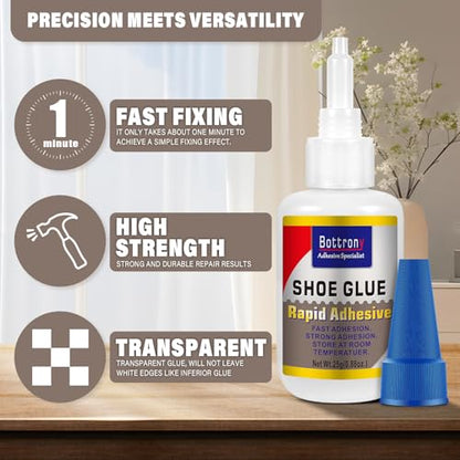 2 Pcs Shoe Glue, Fast Drying Clear Shoe Glue for Sole Repair, Waterproof, Heat-Resistant, Strong Adhesive for Shoe Sole Repair, Boot, Sneakers, High Heels, Sandals - size: 2 Pake, style: Shoe Glue