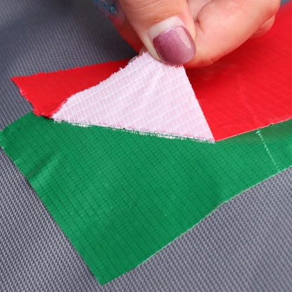 10Meters/Roll Multipurpose Duct Tape Strong Self-Adhesive Waterproof Tarpaulin Repair Tape for Home Carpet Pipes,7cm*10m (Red) - color: Red