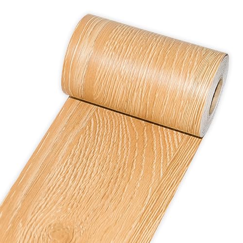 Self Adhesive Wood Grain Tape for Mirrors, 4 inch X 32 ft Light Yellow Wood Repair Patch for Tables, Floor, Bathroom, Cabinets, Handicraft DIY - color: Light Yellow