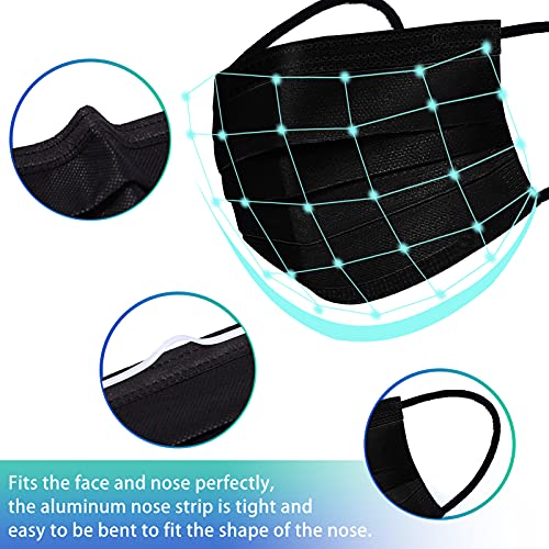 Disposable Face Mask 4-Ply for Adult, Soft Face Masks, Breathable Safety Mask… - color: Multicolor1