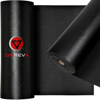 ONREVA Tool Box Liner 16 inch wide x 6 ft Large, Thick Heavy Duty Toolbox Drawer Liners, Rolling Tool Chest Foam Mat, Shelf Rubber Mat, Black Non-slip Organizer Pad for Cabinet, Workbench