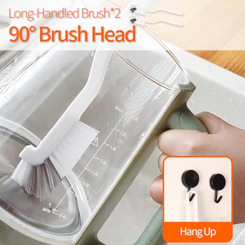 20 PCS Crevice Cleaning Brush Set - Multi-Purpose Hard Bristle Brushes for Deep Cleaning Kitchen, Bathroom, Grout, Sink, Cup, Blender, Corners, Tight Spaces - size: 20 PCS