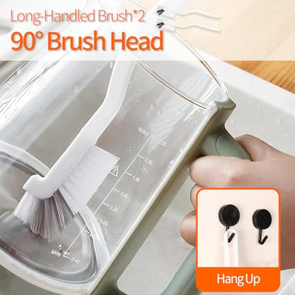 20 PCS Crevice Cleaning Brush Set - Multi-Purpose Hard Bristle Brushes for Deep Cleaning Kitchen, Bathroom, Grout, Sink, Cup, Blender, Corners, Tight Spaces - size: 20 PCS