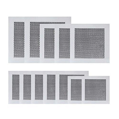 12 Pack 2/4/6/8 Inch Drywall Repair Patch, Aluminum Wall Repair Patch Kit Self Adhesive Fiber Mesh Over Galvanized Plate,Screen Patch Repair for Drywall Plasterboard (2/4/6/8 Inch) - color: 2+4+6+8inch