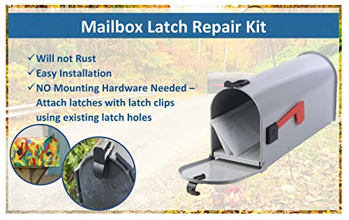 New Mailbox Plastic Latch Set Repair Kit for Solar Group Mail Box Metal Mailbox Repair (1)