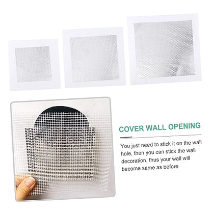 3pcs Self-Adhesive Wall Repair Patch Kit Drywall Repair Stickers for Quick Hole Mending Lightweight Mesh for Smooth Finish for Home Decor and Damage Restoration