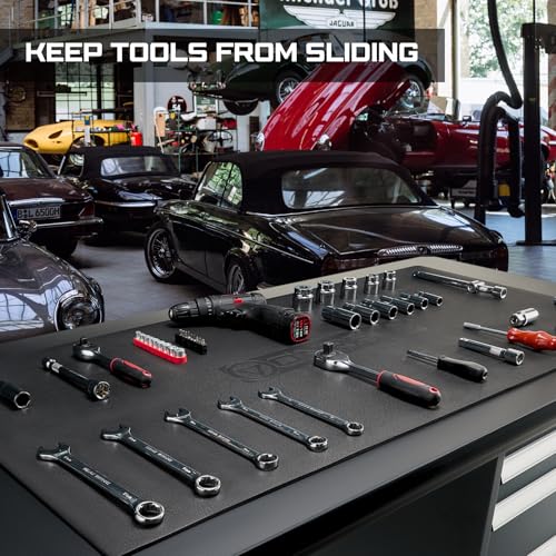 ONREVA Workbench Mat 24X48 Inches, EVA Work Mat, Protect Your Work Bench Top, Heavy Duty Pad for Tool Box Top, Table, Tool Station, Rolling Cabinet Cart Cover Liner Matt, 48"X24" 5mm Thick