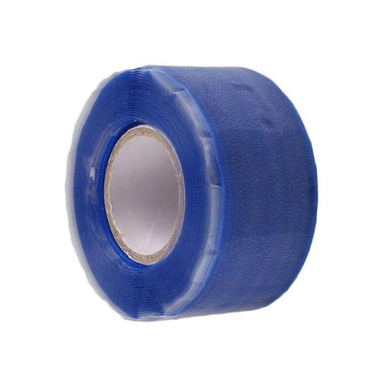 Super Strong Waterproof Tape Stop Leaks Seal Repair Tape Performance Self-Fluxing Silicone Tape Adhesive Insulating Duct Tapes (Blue) - color: blue