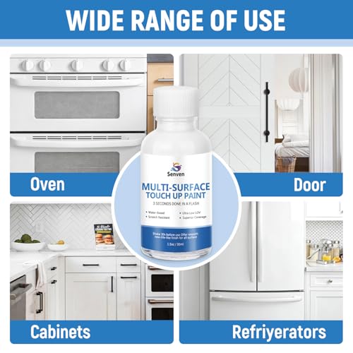 White Paint Multi Surface Semi-Gloss White Touch Up Paint Repair for Metal,Wall,Door,Cabinets,Wood,Furniture, Appliance,Metal, Acrylic Touch Up Paint Pen, Enamel 30ML - color: Semi-Gloss White