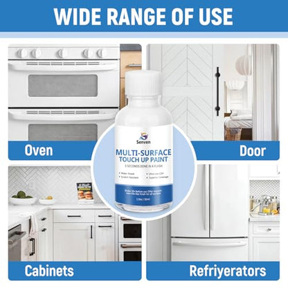 White Paint Multi Surface Semi-Gloss White Touch Up Paint Repair for Metal,Wall,Door,Cabinets,Wood,Furniture, Appliance,Metal, Acrylic Touch Up Paint Pen, Enamel 30ML - color: Semi-Gloss White