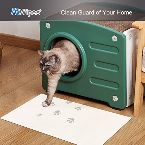 AAwipes Sticky Mats for Dogs or Cats 18" x 24" 300 Sheets (White, Case of 10, 30 Sheets/Mat) Cleanroom Floor Mats/Tacky/Adhesive for Pet, Lab, Hospital, Gym (IPSM-1824-300-W) - size: White 18" x 24"