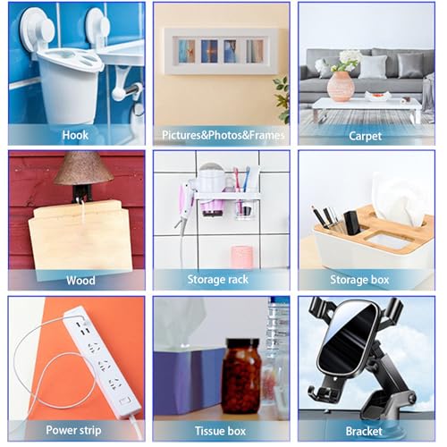 Strong Double Sided Heavy Duty, Nano Double Sided Tape, Waterproof Clear Adhesive Tape, Double Sided Mounting Tape, Removable Wall Tape for Hanging Picture, Poster, Carpet (9.85FT)