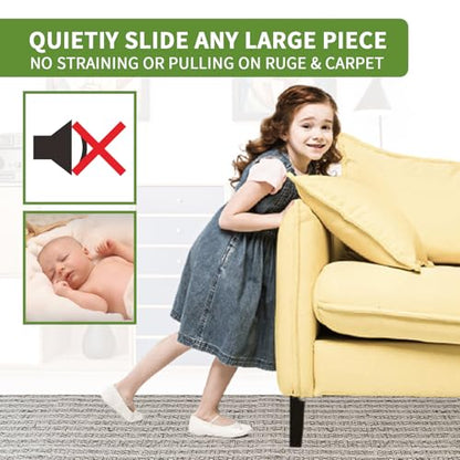 Furniture Sliders for Carpet 8 PCS - 3 1/2 inch Furniture Moving Slider Chair Legs Floors Protectors Furniture Movers Sliders – Move Your Furniture Easy & Safely(for Carpet) Brown Coffee - size: 8 PCS 3 1/2 inch Brown Coffee