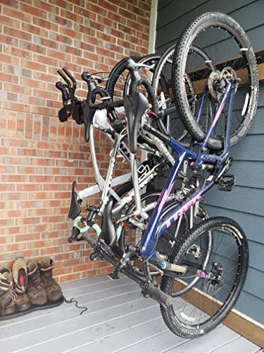 StoreYourBoard Bike Storage Rack, 4 Bike Racks for Garage, Solid Steel Extra Heavy Duty BLAT Bike Rack - Garage Wall Mounted Bicycle Storage, Up to 200lbs, 32-inch - size: X-large, style: 4 Bikes