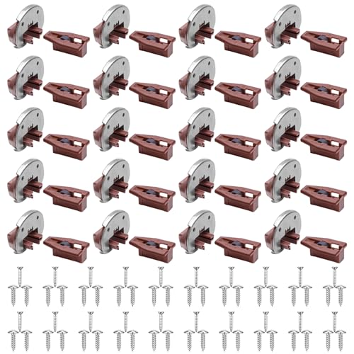Upgrade Drawer Slides for kenlin Rite-Trak II Replacement, 20 Sets of Improved 168 Track Guides with Metal Back, Universal Drawer Guide for Dresser, Nightstand Drawers from Most Furniturers - style: Upgraded Drawer Slides 20 Pack