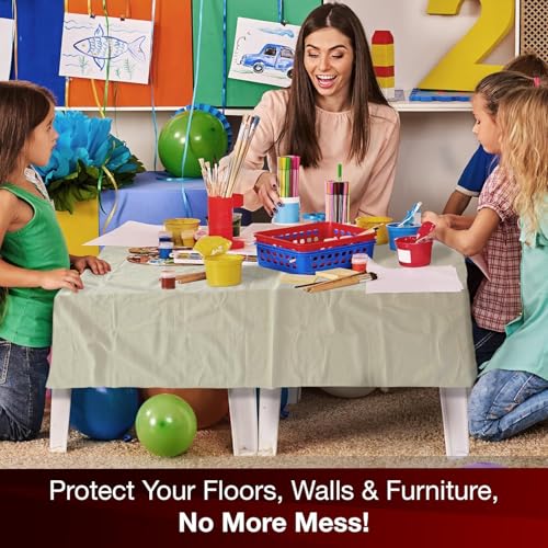 8 oz Canvas Safety Drop Cloth, 5' x 8' - size: 5X8, style: 8 oz