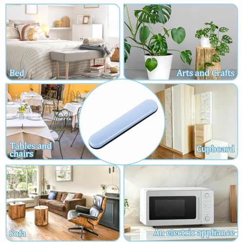 Molain 8 Pcs Furniture Slider Gliders, Self-Adhesive Rectangle Furniture Movers Sliders for Carpet Floor Protector Pads Furnitures Moving Pads for Chair Table Desk Sofa Couch